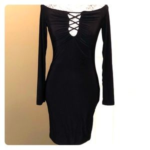 Black long sleeve dress